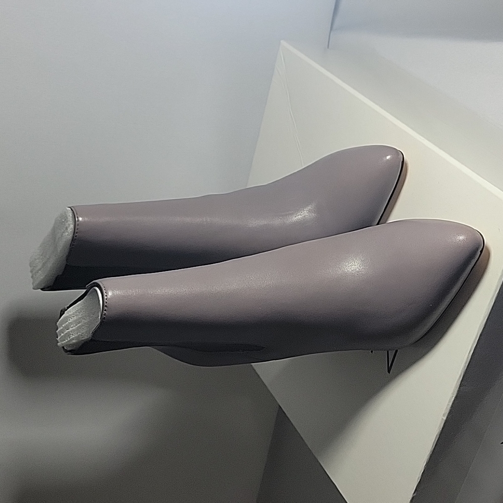 Neiman Marcus Palazzi Leather Grey-Le